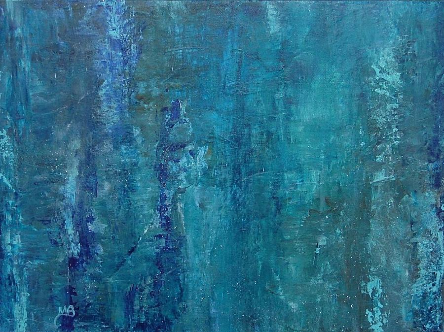Abstract Texture Painting - Atlantis by Margaret Brackley