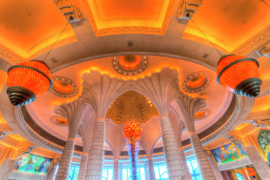 Atlantis Palm Hotel Ceiling Photograph by David Pyatt