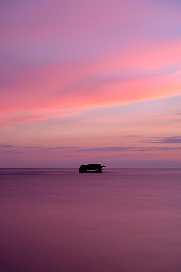 Atlantus Pink Sunset Photograph by Mark Rogers