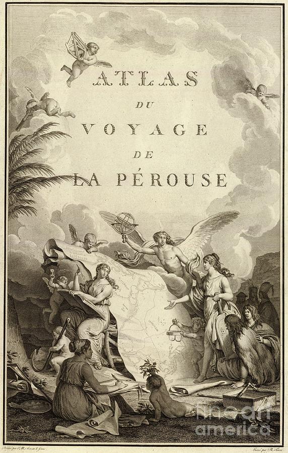 Atlas du voyage de La Perouse 1797 Painting by Celestial Images