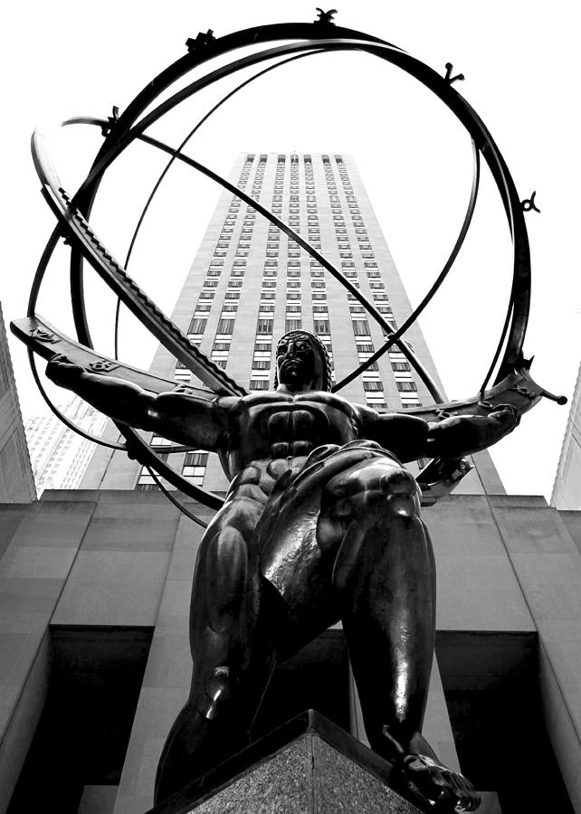 New York City Photograph - Atlas by Mitch Cat
