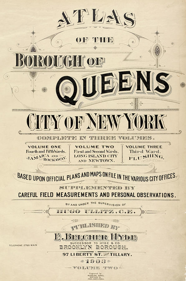 Atlas of Borough of Queens Digital Art by Roy Pedersen