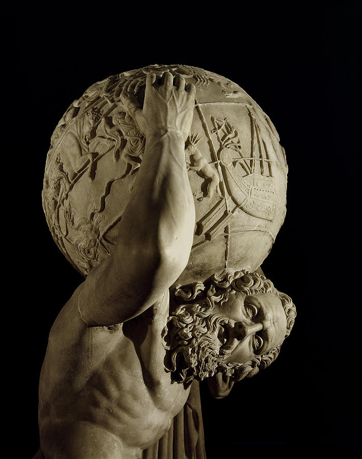 Greek Photograph - Atlas by Roman School