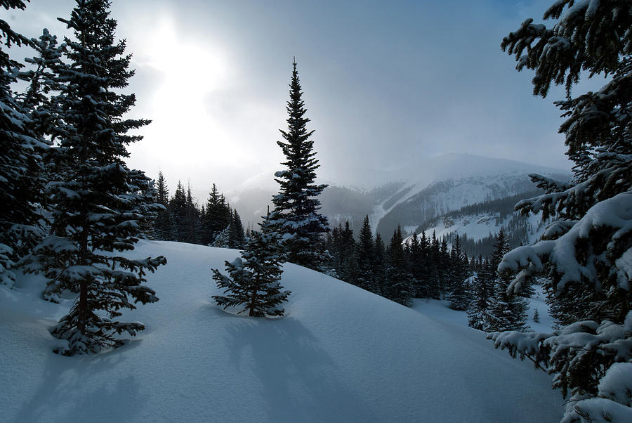 Atmospheric Winter Mountain Morning  Photograph by Cascade Colors