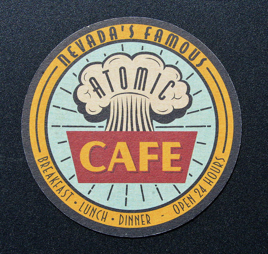 Atomic Cafe coaster Photograph by David Lee Thompson