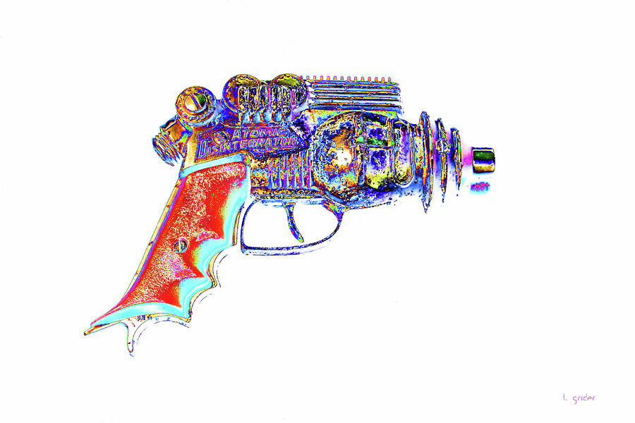 Atomic Ray Gun Digital Pop Art Photograph by Tony Grider