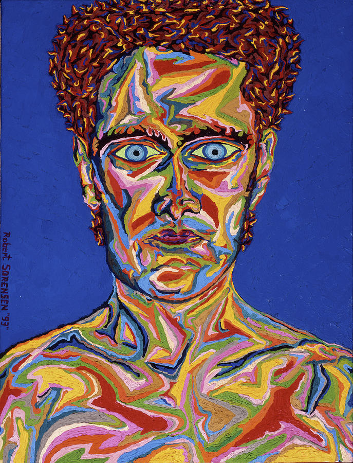 Atomic Visions - Self Portrait Painting by Robert SORENSEN