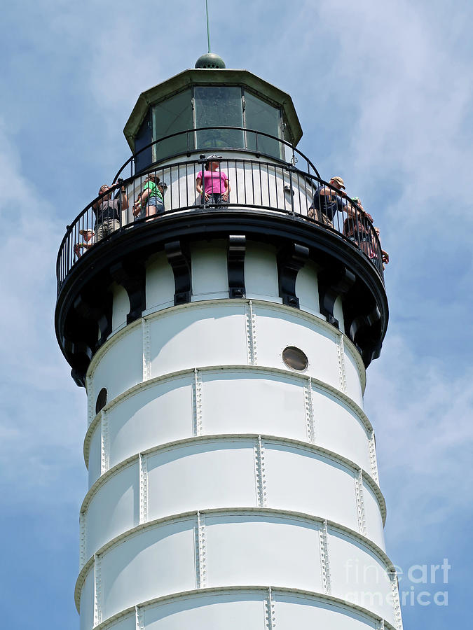 Atop Cana Island Lighthouse Photograph by Ann Horn