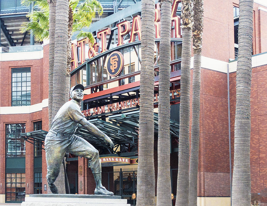 ATT Ballpark with Willie Mays Statue Photograph by Jessica Levant