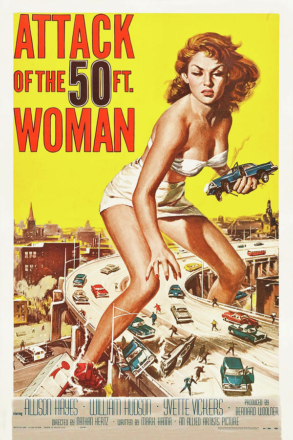 Attack Of the Fifty Foot Woman 1958 Mixed Media by Movie Poster Prints