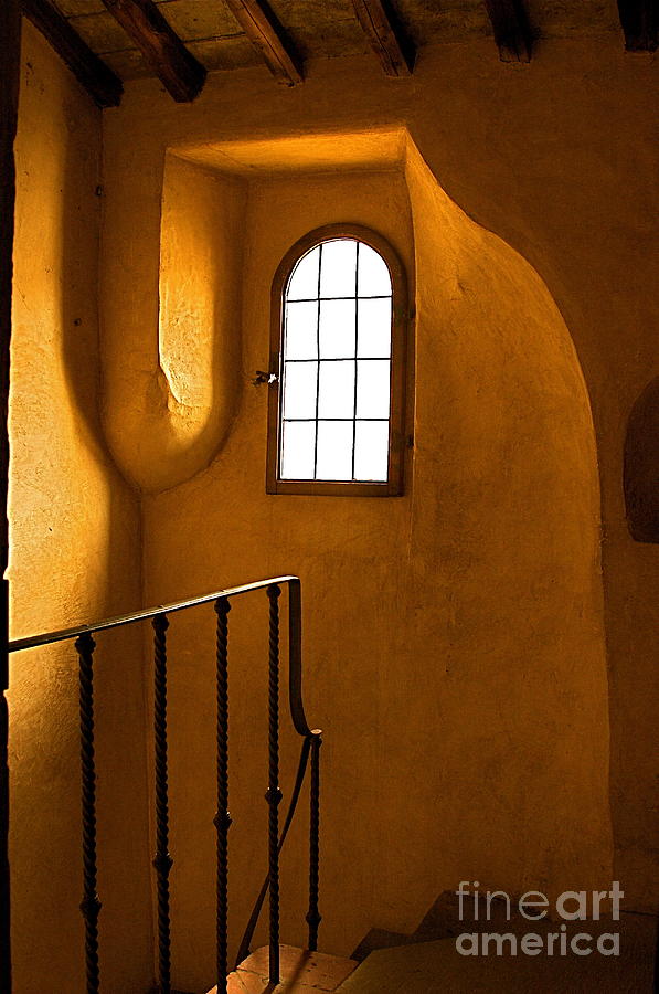 Attic Stairs-Fiesole St.Francis Monastery Photograph by Nicola Fiscarelli