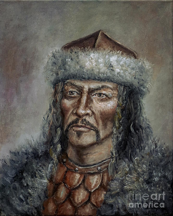 Attila the Hun Painting by Arturas Slapsys