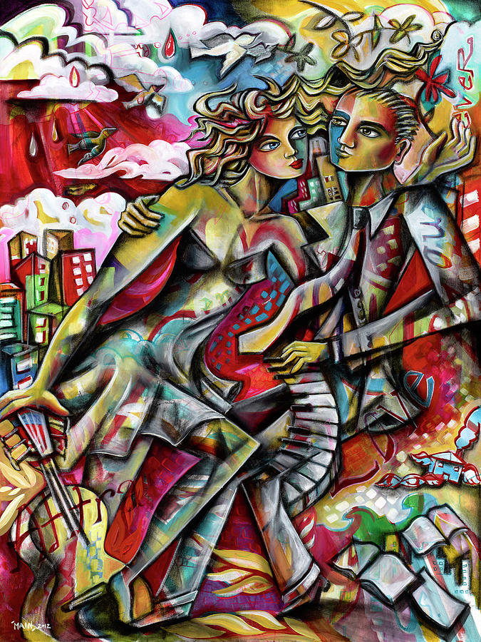 Music Painting - Attraction by Jennifer Main Gallery