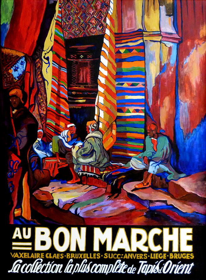 Au Bon Marche Painting by Tom Roderick