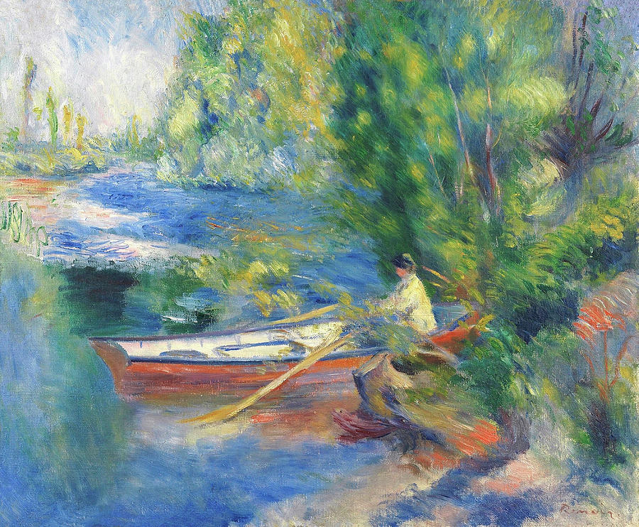 Au Bord de lEau by Pierre Auguste Renoir 1885  Painting by Movie Poster Prints