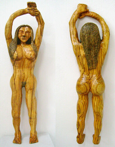 Olive Wood Sculpture - Au Naturelle  Olive wood sculpture by Eric Kempson