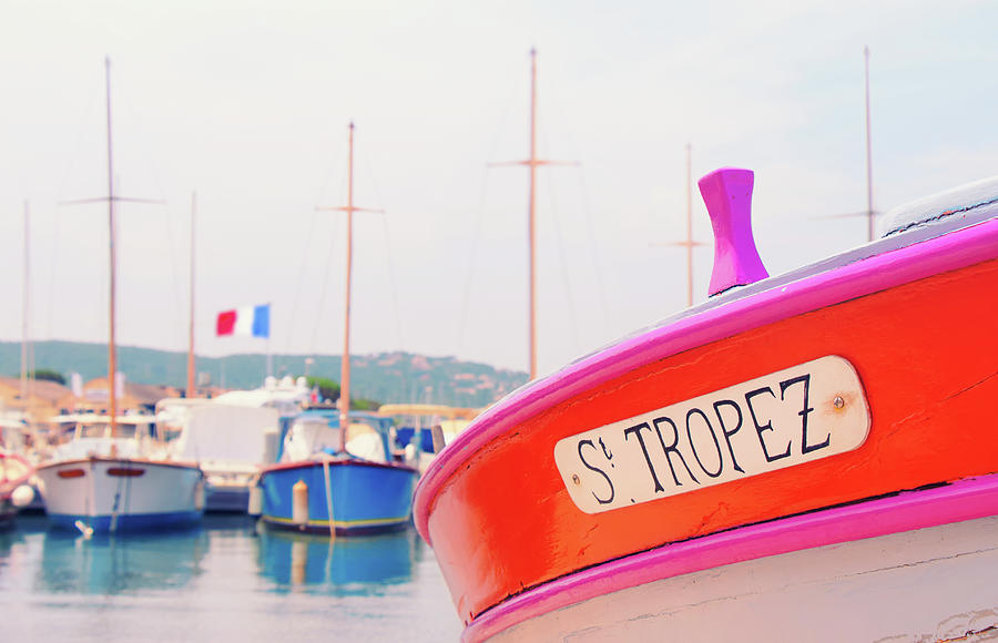 Boat Photograph - Au Vieux Port De Saint Tropez by Iryna Goodall
