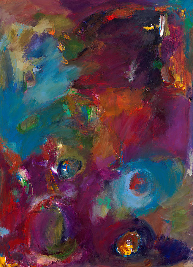 Blues Painting - Aubergine Mist by Johnathan Harris