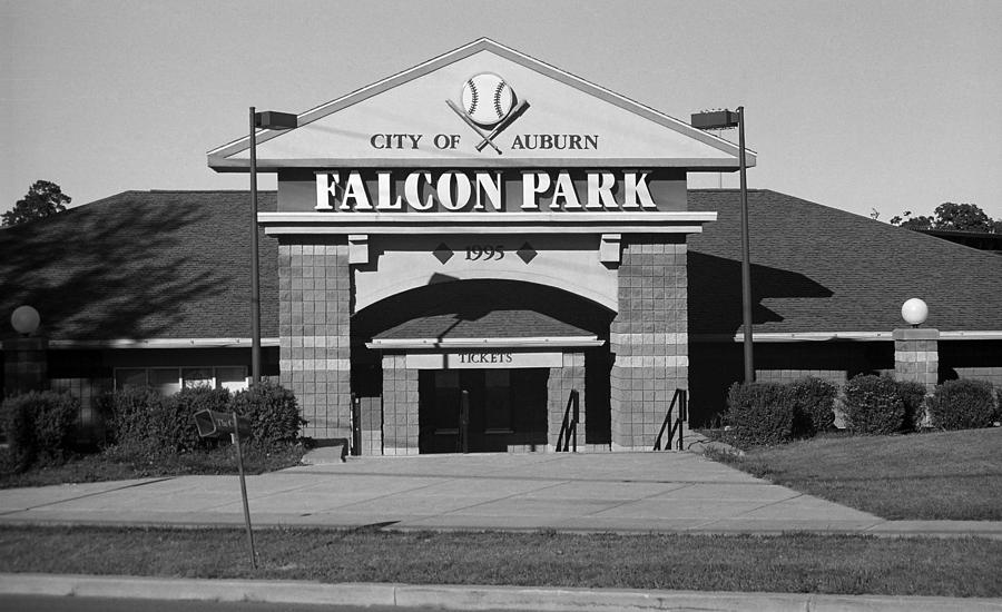 Architecture Photograph - Auburn, NY - Falcon Park BW by Frank Romeo