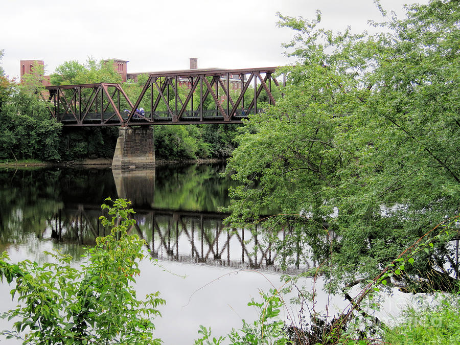 Auburn Riverwalk Bridge  Photograph by Janice Drew