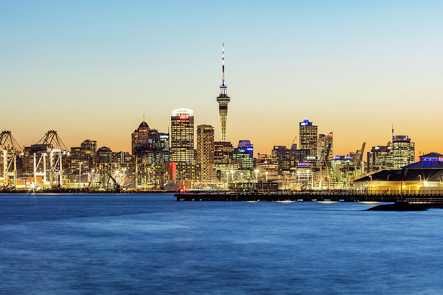 Auckland CBD from Devonport Photograph by Dr K X Xhori - Fine Art America