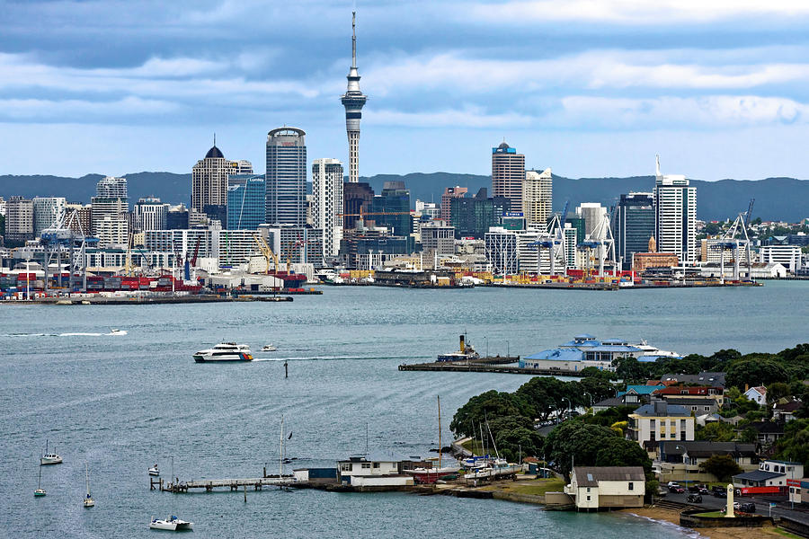 Auckland Cityscape Photograph by Sally Weigand