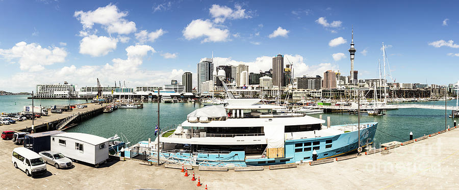 Auckland harbor and skyline Photograph by Didier Marti