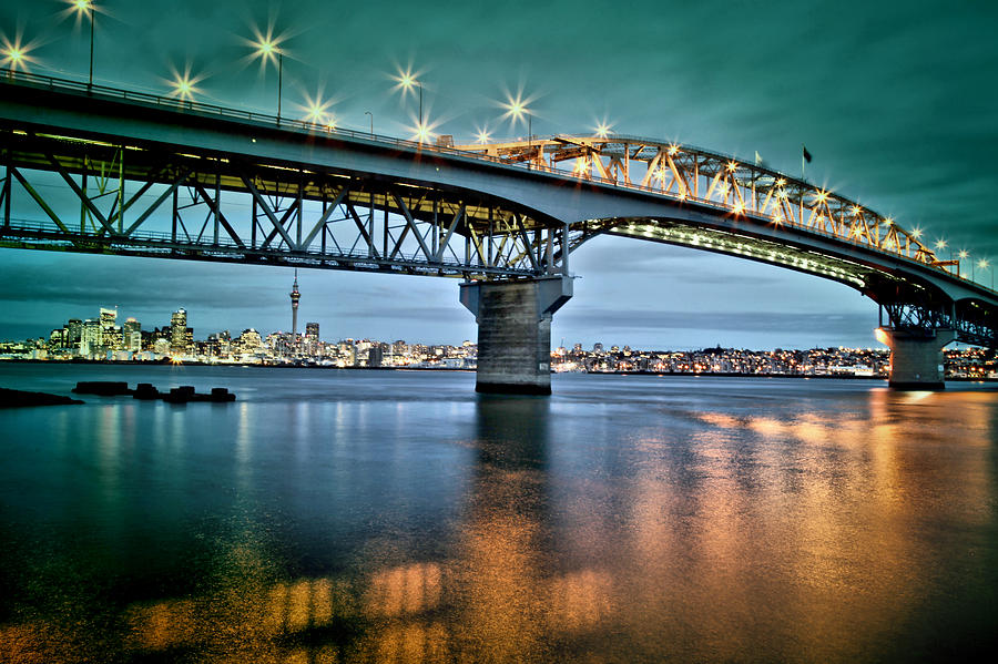 Auckland Harbour Bridg Photograph by James MacKay