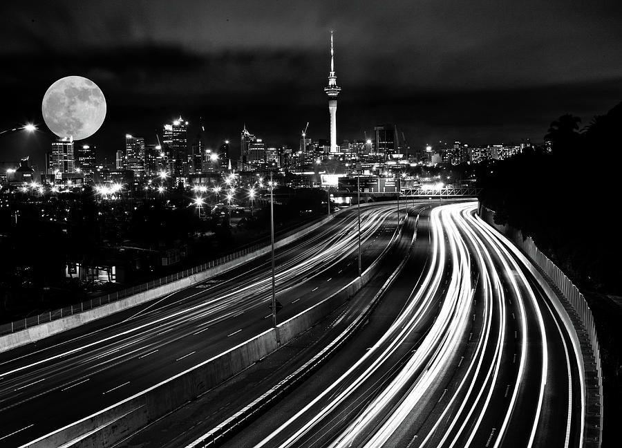 Auckland Night Photograph by Mark Duffy