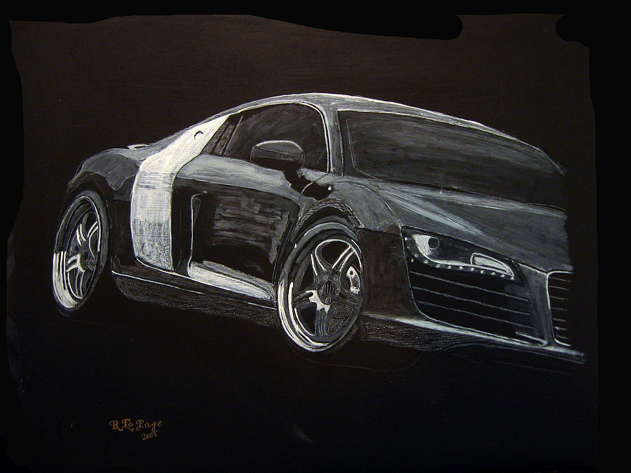 Audi Le Mans Painting by Richard Le Page