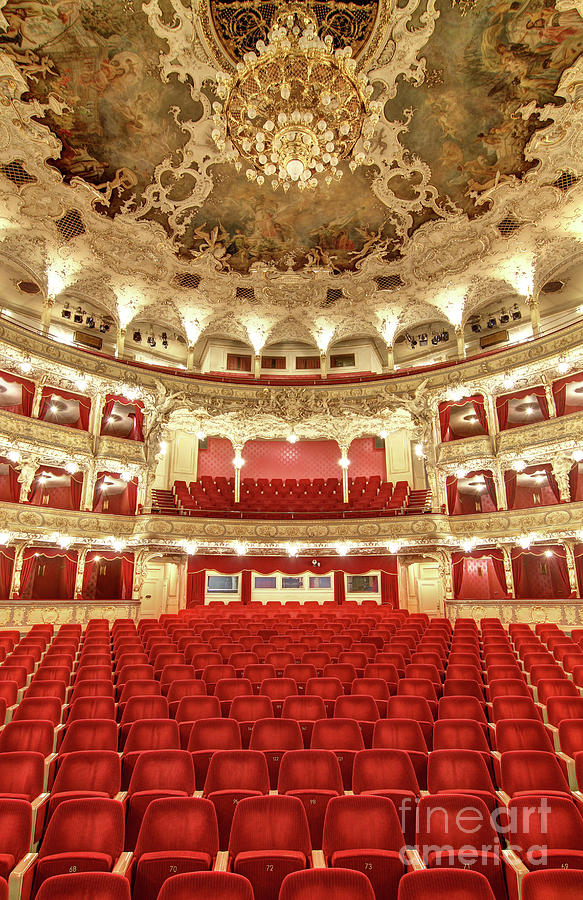 Auditorium of the great theater - Opera Photograph by Michal Boubin