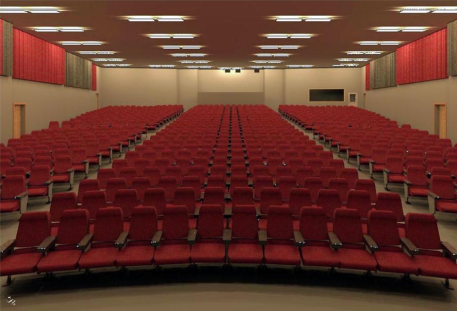 Auditorium Digital Art by Ronald Bissett