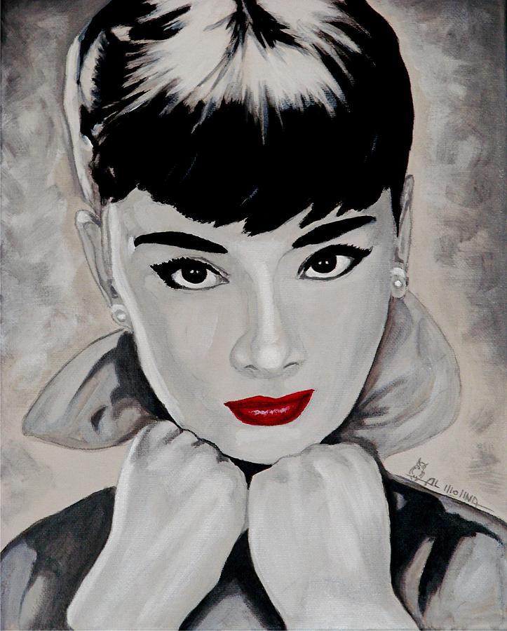 Audrey Painting by Al  Molina