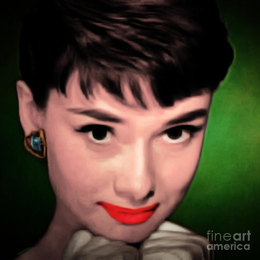 Audrey Hepburn 20151221 square Photograph by Wingsdomain Art and Photography