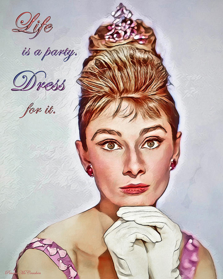 Audrey Hepburn 3 Digital Art by Pennie McCracken