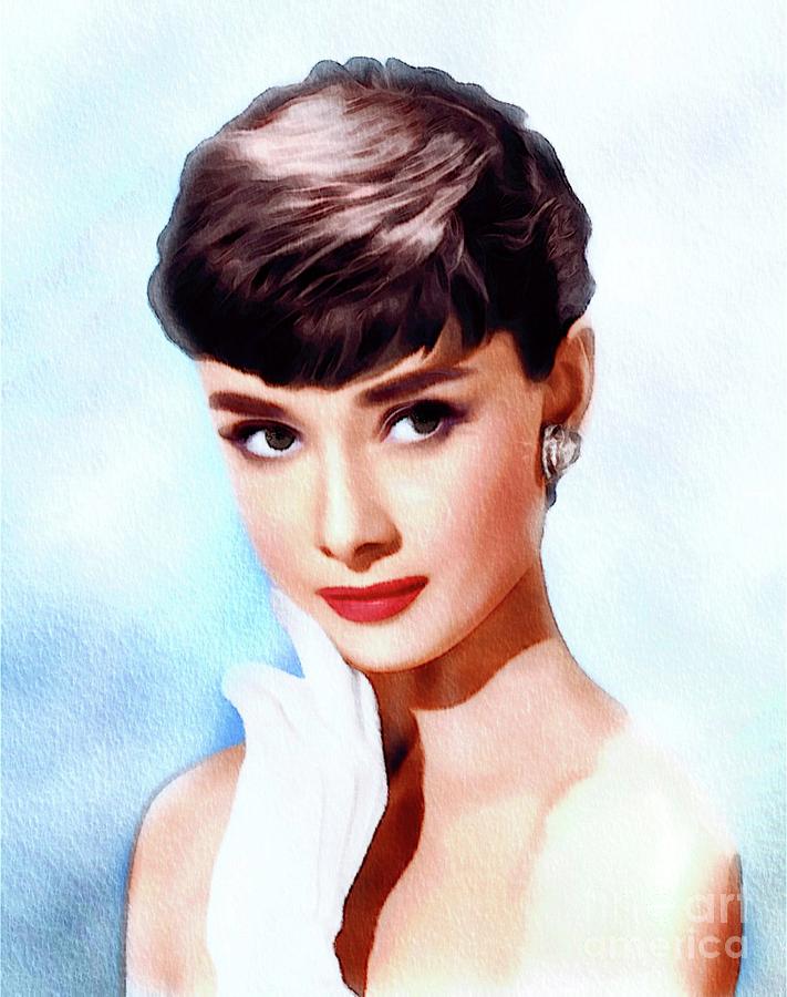 Audrey Hepburn, Actress Painting