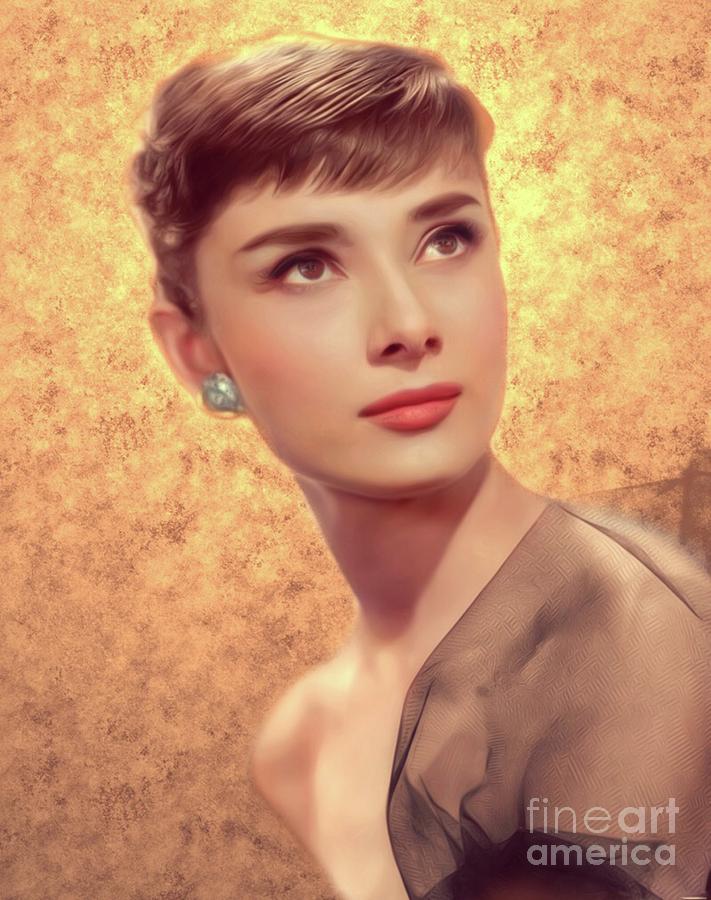 Audrey Hepburn, Actress Digital Art