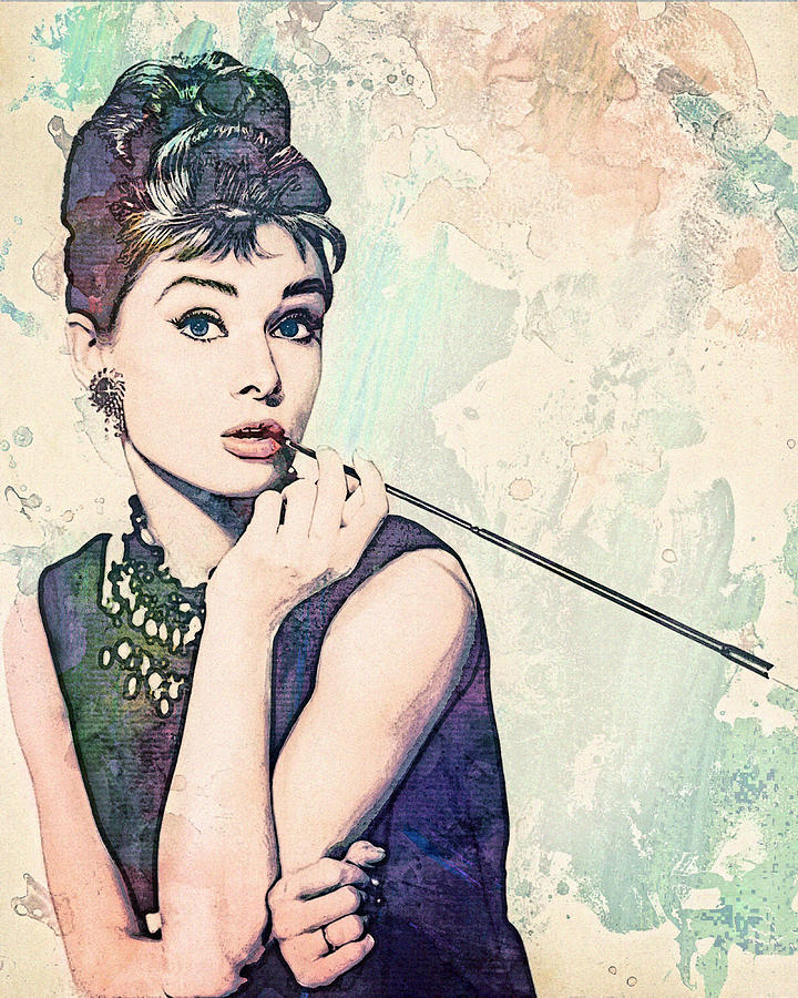 Audrey Hepburn - Breakfast At Tiffany's Digital Art by Darla Anne