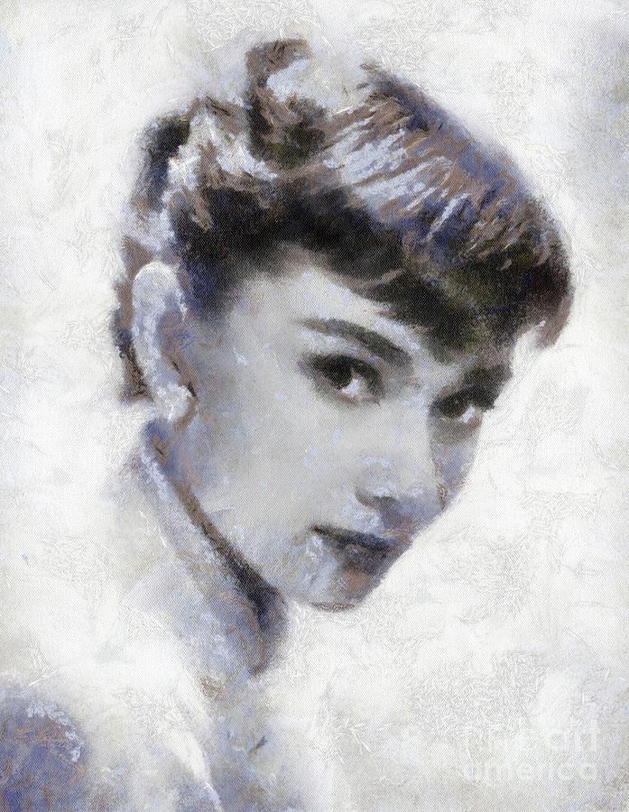 Audrey Hepburn By Sarah Kirk Painting