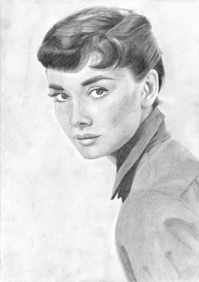 Audrey Hepburn Drawing by Eniko Tanyi - Fine Art America