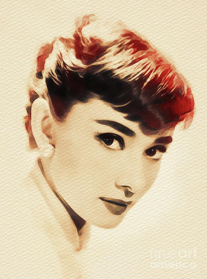 Audrey Hepburn, Hollywood Legend Painting