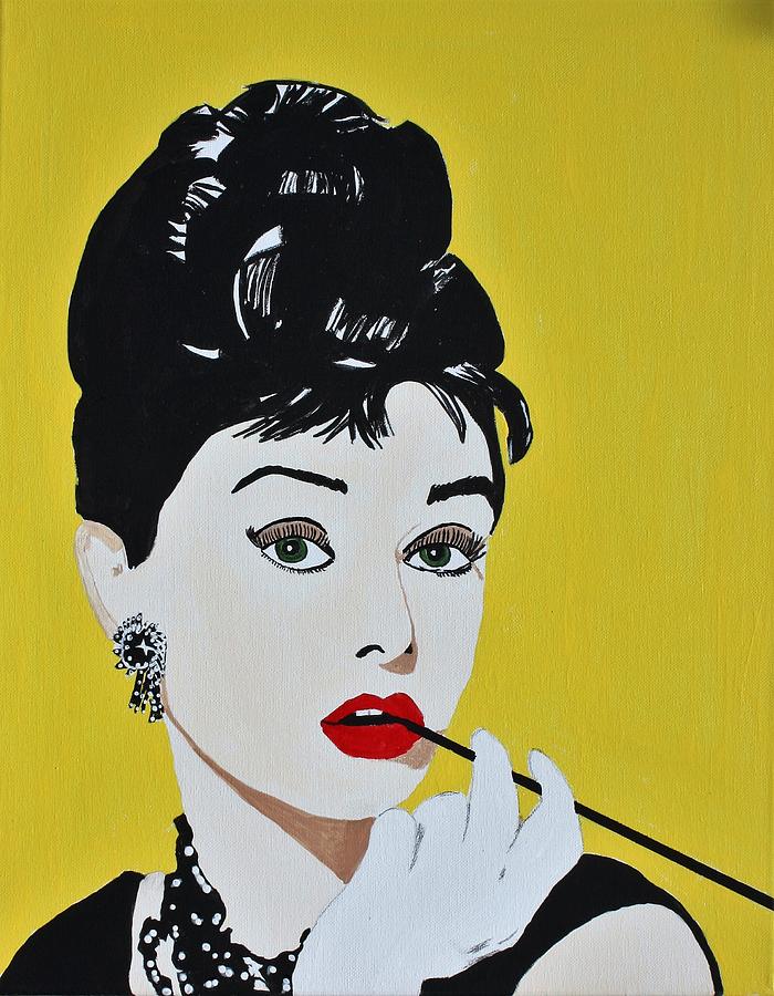 Audrey Hepburn I Painting by Ralph LeCompte
