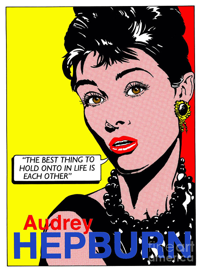Audrey Hepburn Digital Art by MGL Meiklejohn Graphics Licensing