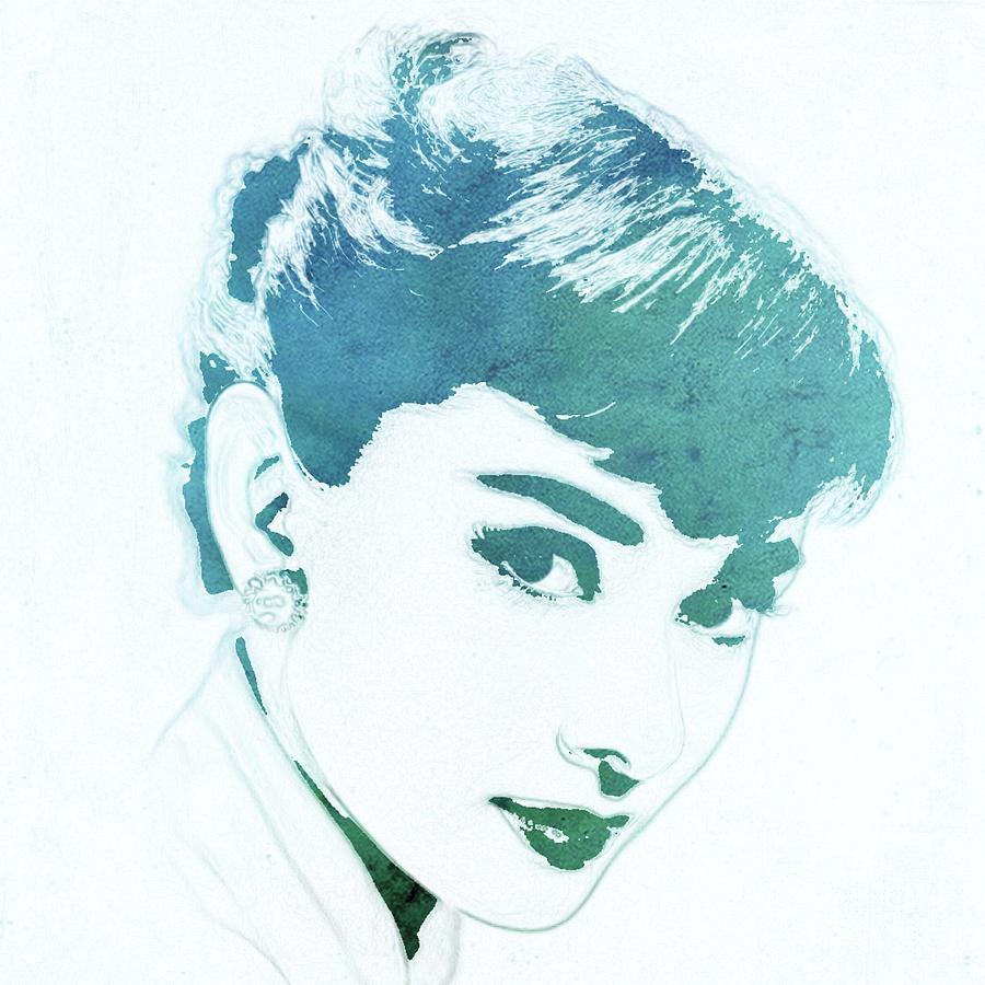 Audrey Hepburn Pop Art Painting