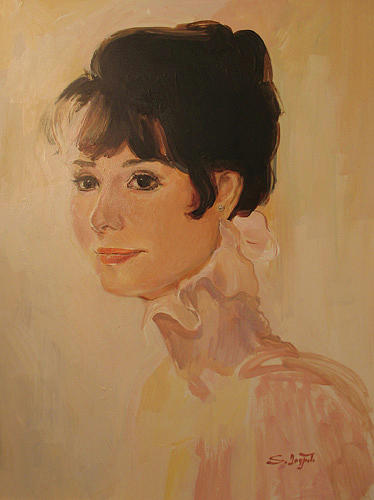 Audrey Hepburn Painting by Tigran Ghulyan