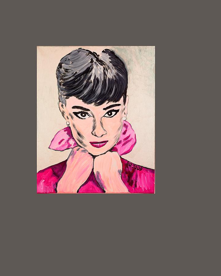 Audrey Hepburn Painting by Valerie Ornstein