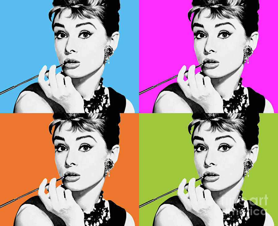 Audrey Hepburn_popart 01 Digital Art