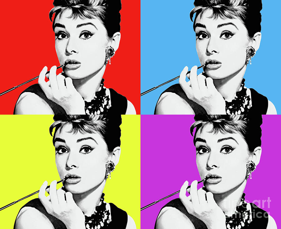 Audrey Hepburn_popart02 Digital Art