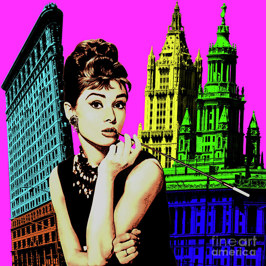 Audrey Hepburn_popart03 Digital Art