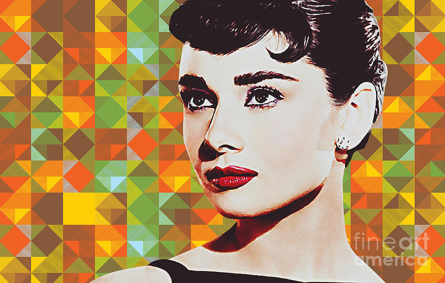 Audrey Hepburn_popart06-1 Digital Art